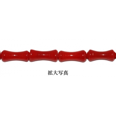 レッドサンゴ 竹　9x4mm(35cm)