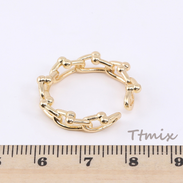 デザインリング 指輪 竹モチーフチェーン 幅約5mm（1ヶ）