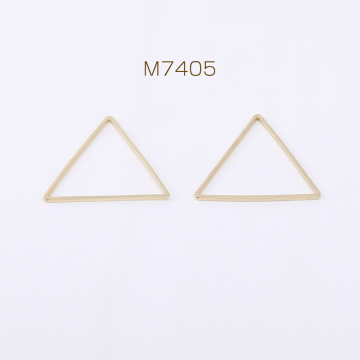 メタルフレームパーツ 三角形 24×27mm ゴールド（40ヶ）