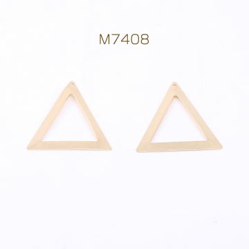 メタルフレームパーツ 三角形 1穴 32×35mm ゴールド（20ヶ）