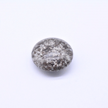 天然石パーツ メノウ ボタン型　無孔 10×22mm グレー（1ヶ）