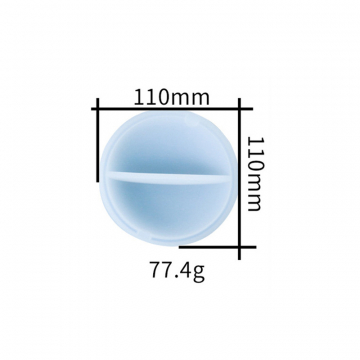 シリコンモールド　DIY  鏡面加工　ラウンド灰皿 110×110×30mm (2ヶ)