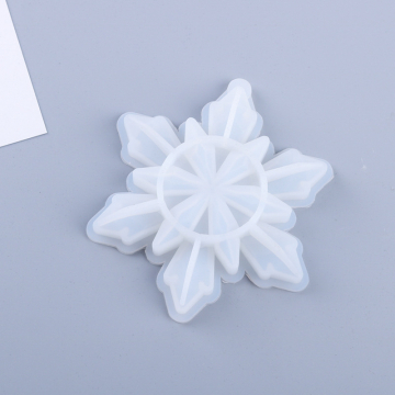 シリコンモールド　DIY　雪の結晶　チャームモールド 100×115×20mm (2ヶ)