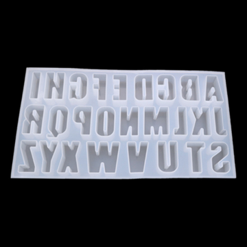 シリコンモールド DIY アルファベット型 混合図形 370×205×25mm ハンドメイド用 （2ヶ）