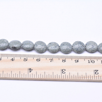 天然石ビーズ スノーフレークオブシディアン 円形 10mm 1連(約40ヶ）
