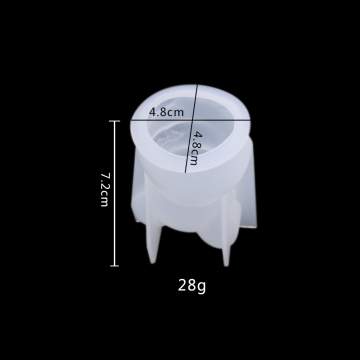 シリコンモールド　手作り　立体　ネズミ型 48×72×48mm（2ヶ）