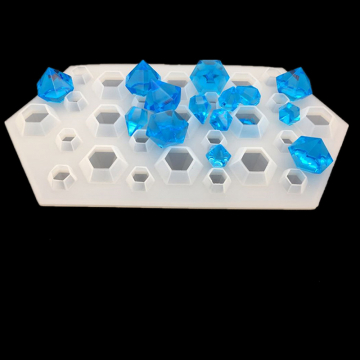 シリコンモールド　手作り　氷皿　ダイヤモンド型 （2ヶ）
