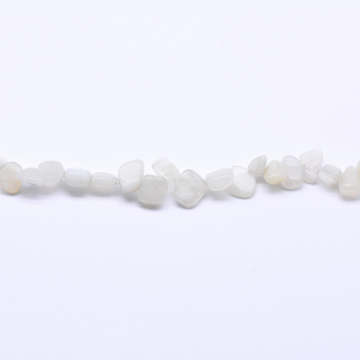 天然石ビーズ  メノウ ミックス カラフル 不規則   オフホワイト 10連（1連約39.5cm）】