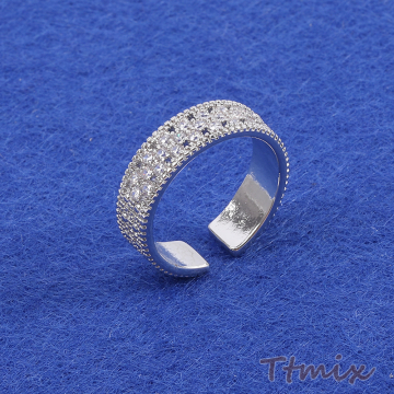高品質デザインリング 指輪 ジルコニアリング 幅約5.3mm（1ヶ）