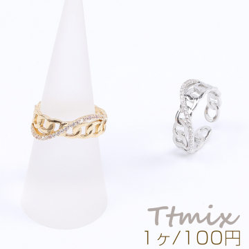 高品質デザインリング 指輪 ジルコニアリング 幅約7mm（1ヶ）