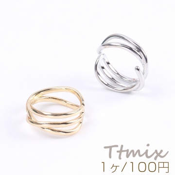 高品質デザインリング 指輪 幅約7.5mm（1ヶ）