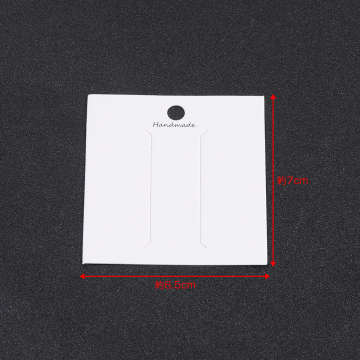 アクセサリー台紙 ペーパータグ ヘアアクセサリー用 6.5×7cm（約200枚）