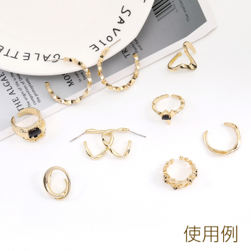 高品質デザインリング ストーンリング 指輪 幅約11mm（1ヶ）