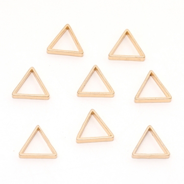 メタルフレームパーツ 三角形 3×13×15mm ゴールド（10ヶ）